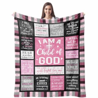 CUJUYO Christian Gifts for Women Blanket